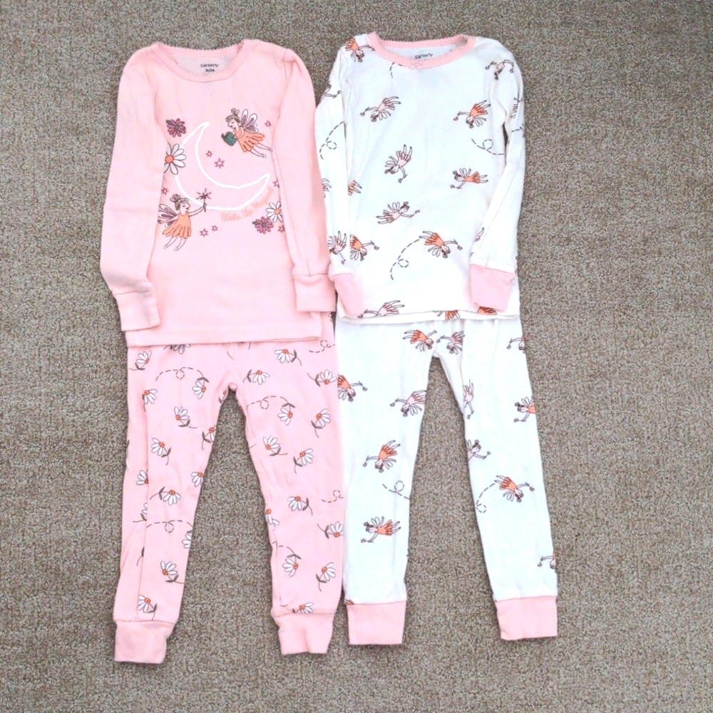 Carter's 3t/3A Toddler Girl Pajamas